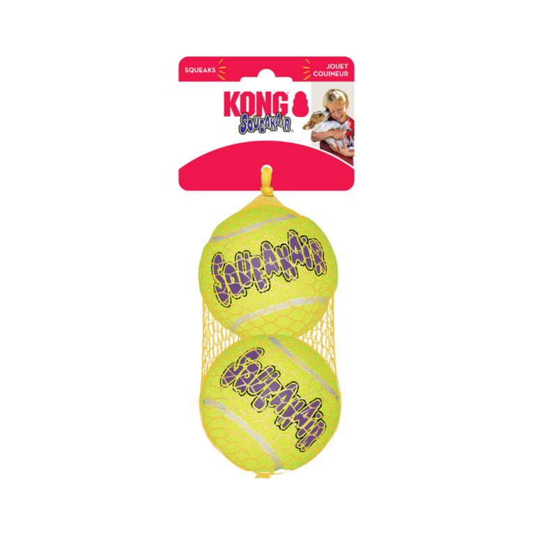 KONG SQUEAK AIR BALLS LARGE X 2