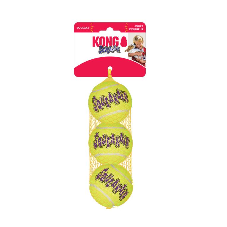 KONG SQUEAK AIR BALLS MEDIUM x 3