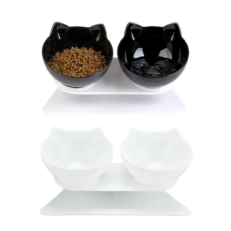 BOWL DOBLE CON BASE PARA GATO PER-ROS